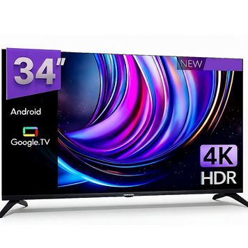 Телевізор Samsung 34 Smart TV Android 14 LED Wi-Fi 4K UHD Самсунг Смарт ТВ 2024 341420247000 фото