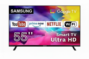 Телевізор Samsung 55 Smart TV  безрамковий з голосовим управління Wi-Fi 4K UHD Самсунг Смарт ТВ 2025 5515202514000 фото
